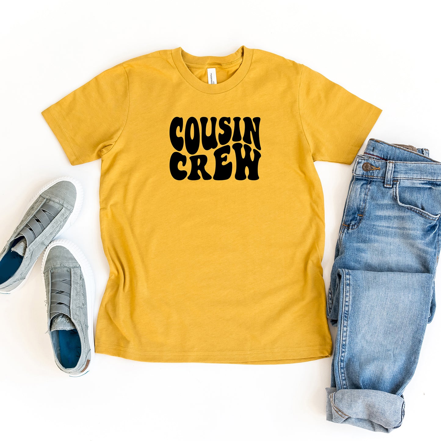 Cousin Crew Wavy | Youth Short Sleeve Crew Neck