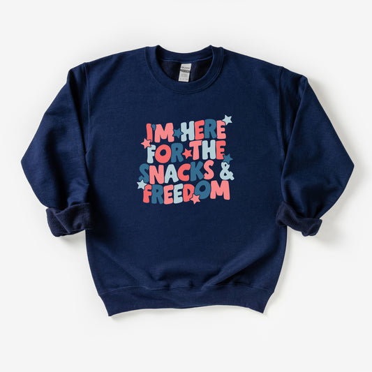 I'm Here For The Snacks | Youth Sweatshirt