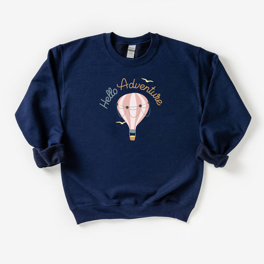 Hello Adventure Balloon | Youth Sweatshirt