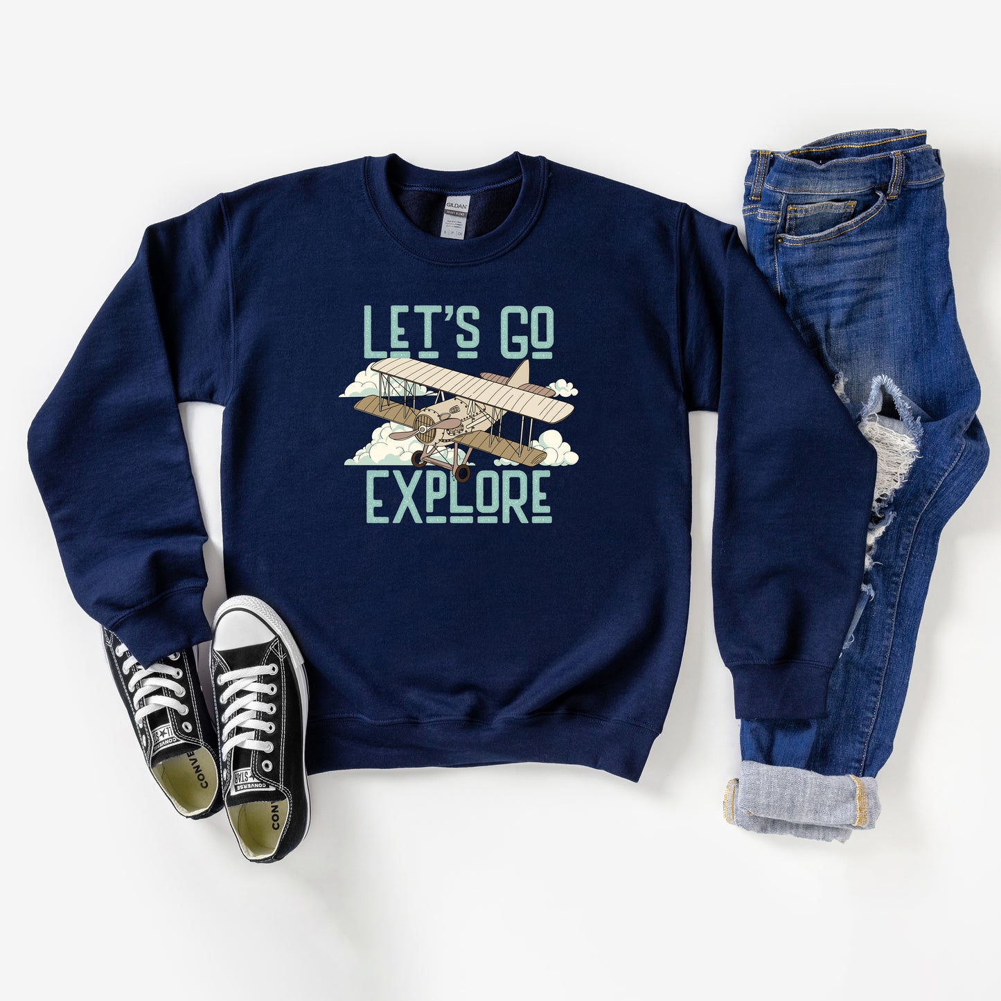 Let's Go Explore | Youth Sweatshirt