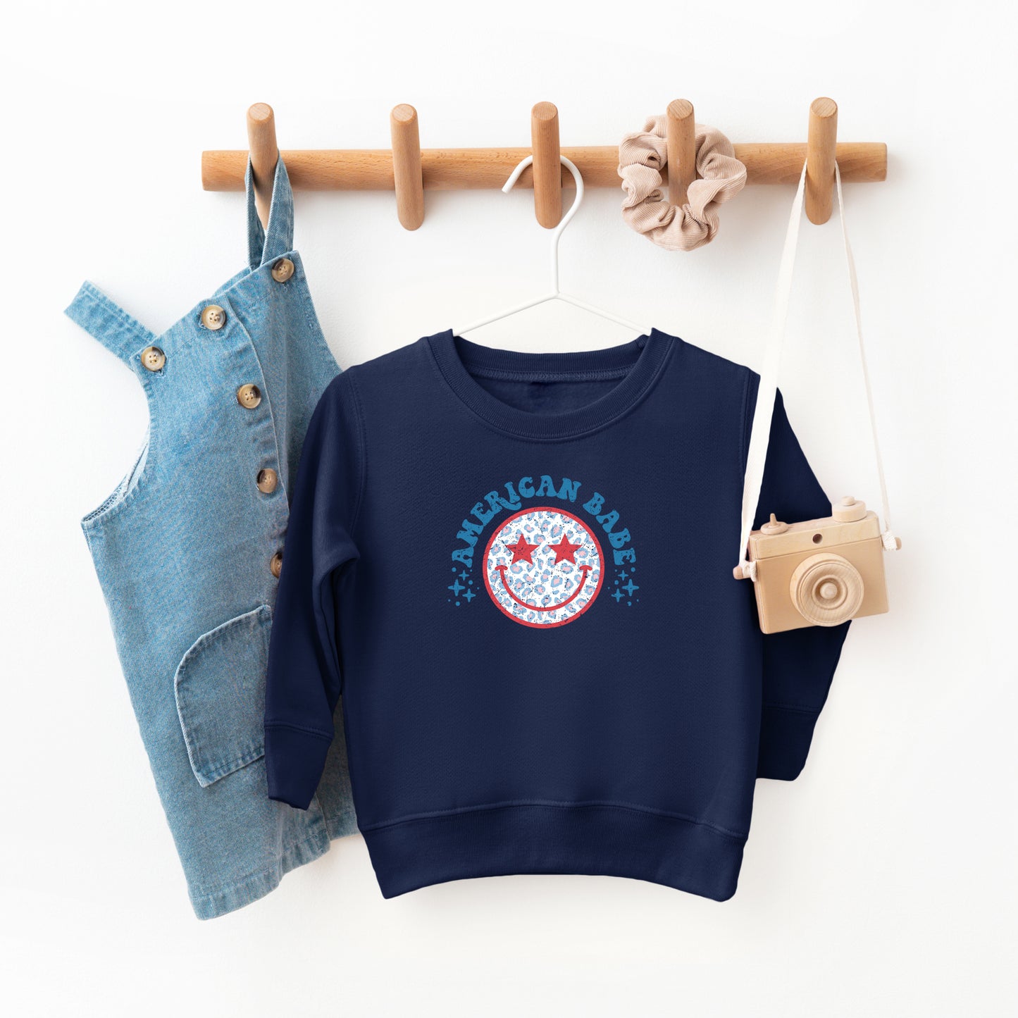 Leopard American Babe | Toddler Sweatshirt