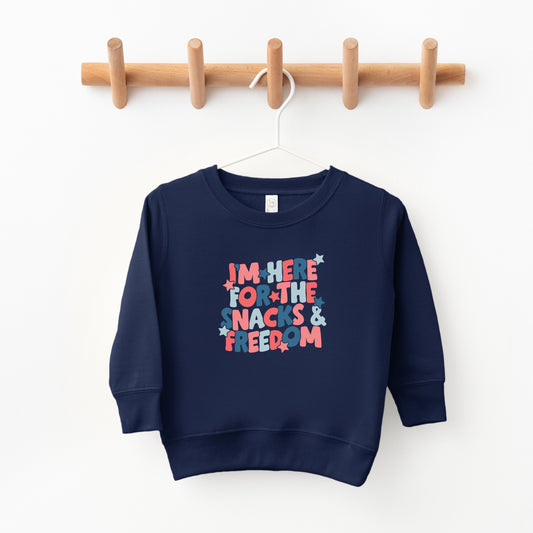 I'm Here For The Snacks | Toddler Sweatshirt