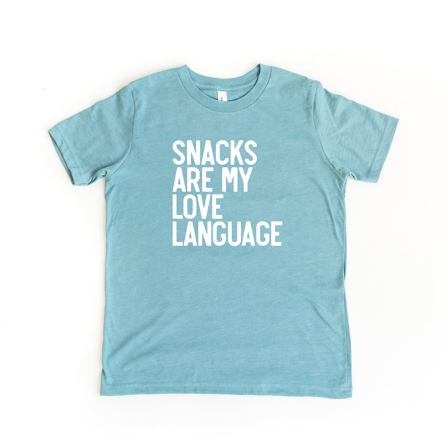 Snacks Are My Love Language | Youth Short Sleeve Crew Neck