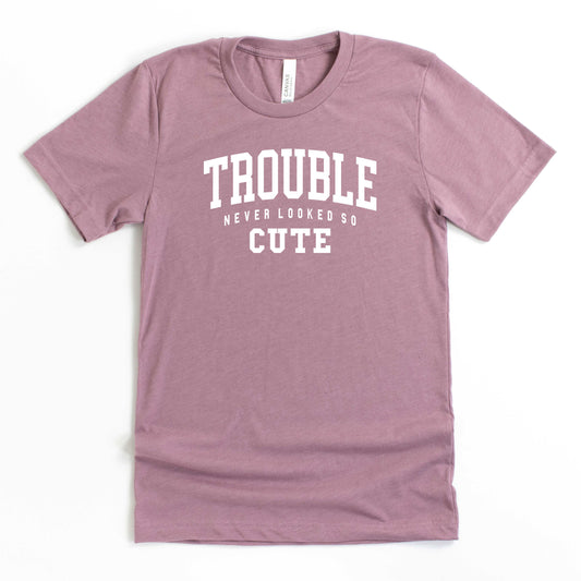 Trouble So Cute | Youth Short Sleeve Crew Neck