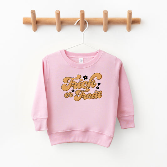 Trick Or Treat Flowers | Toddler Sweatshirt