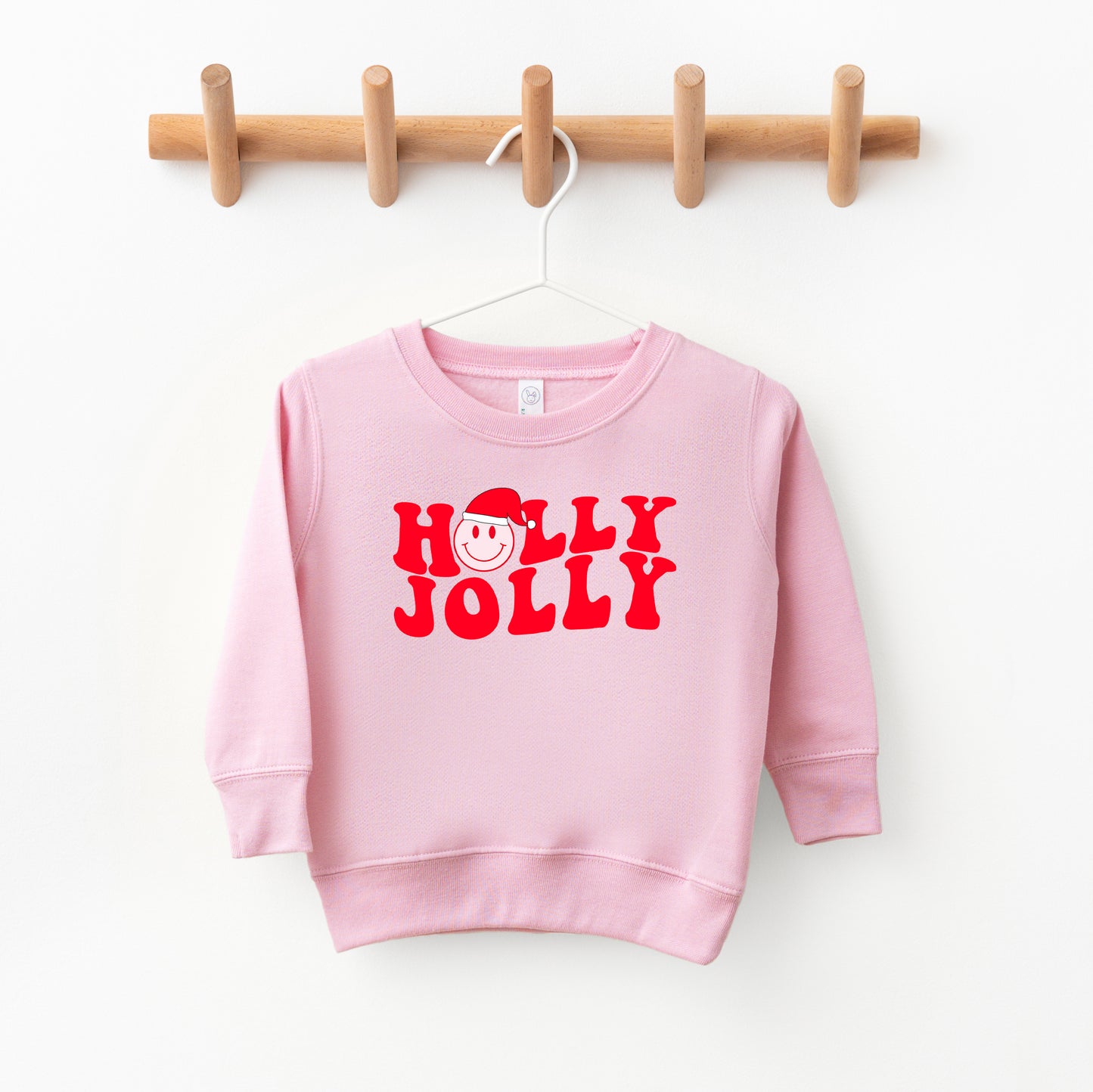 Holly Jolly Smiley Face | Toddler Sweatshirt