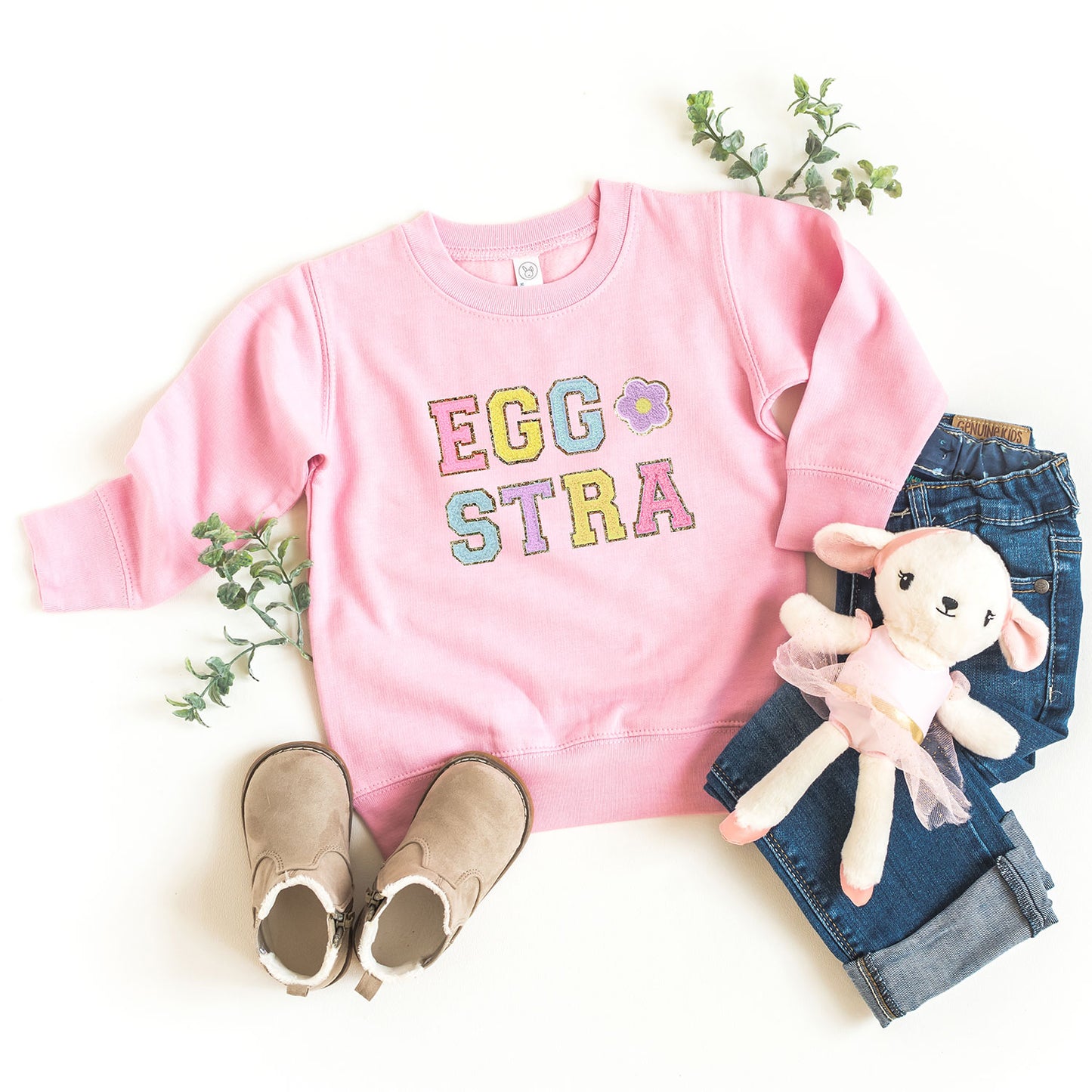 Eggstra Flower | Toddler Sweatshirt