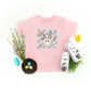 Checkered Smiley Easter Bunny | Toddler Short Sleeve Crew Neck