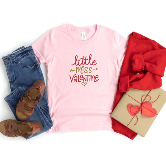 Little Miss Valentine | Youth Short Sleeve Crew Neck