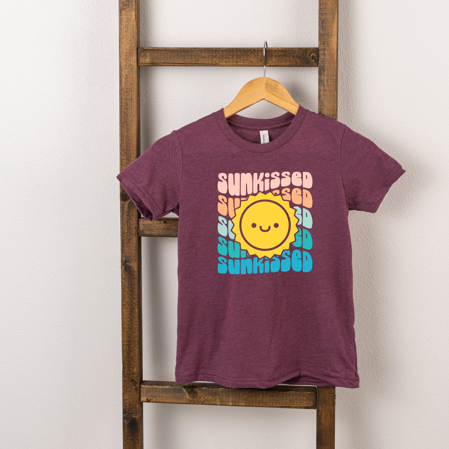 Sunkissed Stacked Sun Colorful | Toddler Short Sleeve Crew Neck