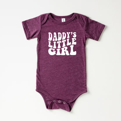 Daddy's Little Girl Wavy | Baby Onesie