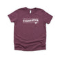 Gymnastics Stacked Heart | Youth Short Sleeve Crew Neck