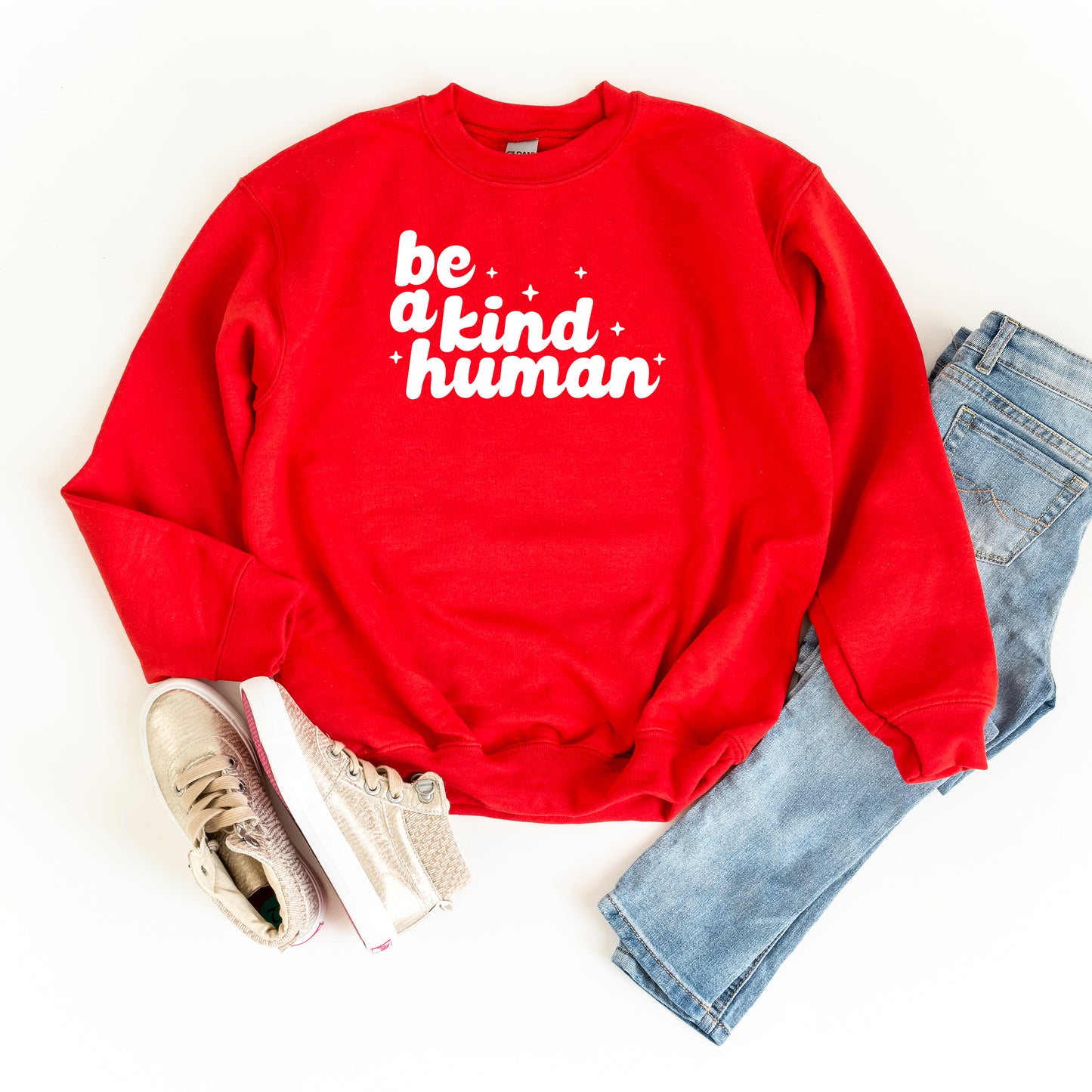 Be A Kind Human Stars | Youth Sweatshirt