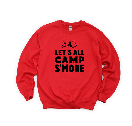 Let's All Camp S'more | Youth Graphic Sweatshirt