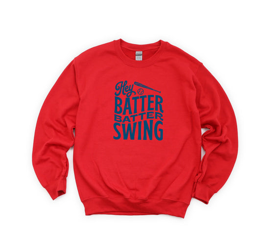Hey Batter Batter Wavy | Youth Sweatshirt