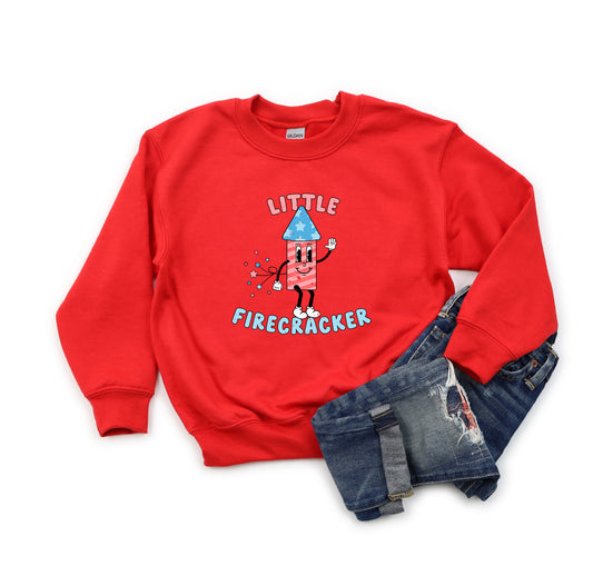 Retro Little Firecracker | Youth Sweatshirt