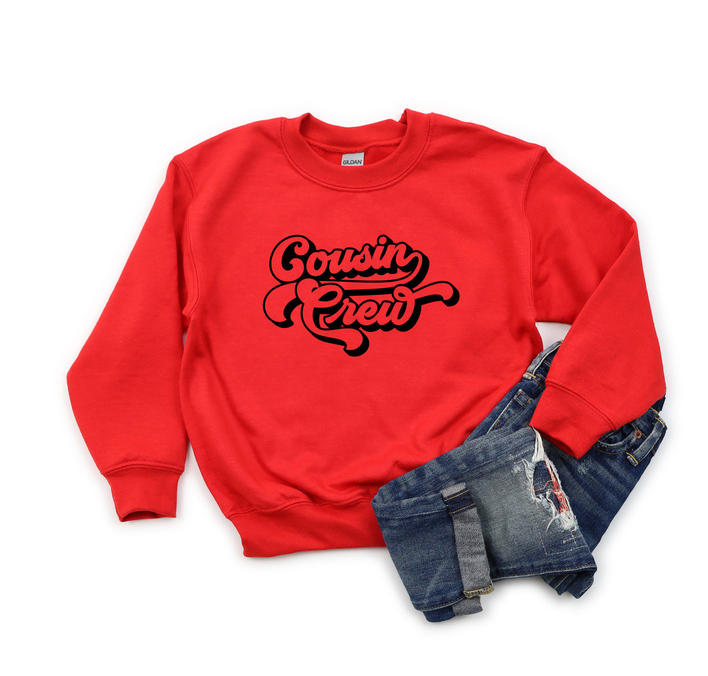 Retro Cousin Crew | Youth Sweatshirt