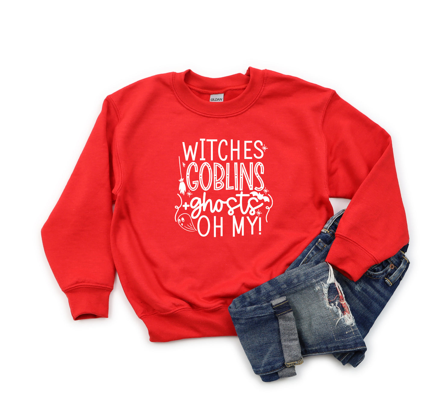 Witches Goblins Ghosts | Youth Sweatshirt