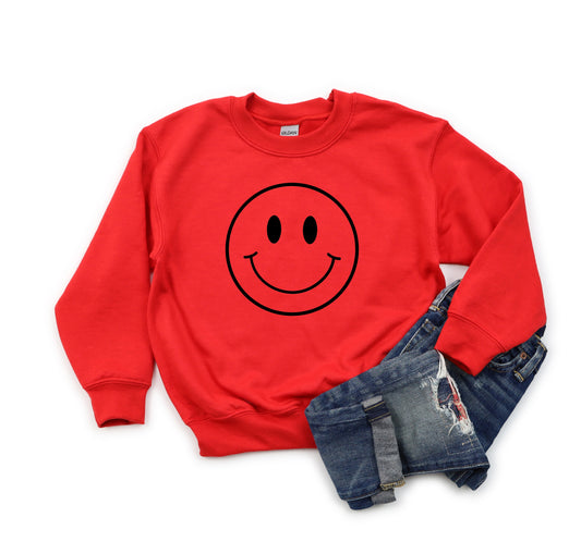 Smiley Face Outline | Youth Sweatshirt