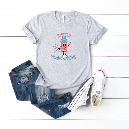 Retro Little Firecracker | Youth Short Sleeve Crew Neck