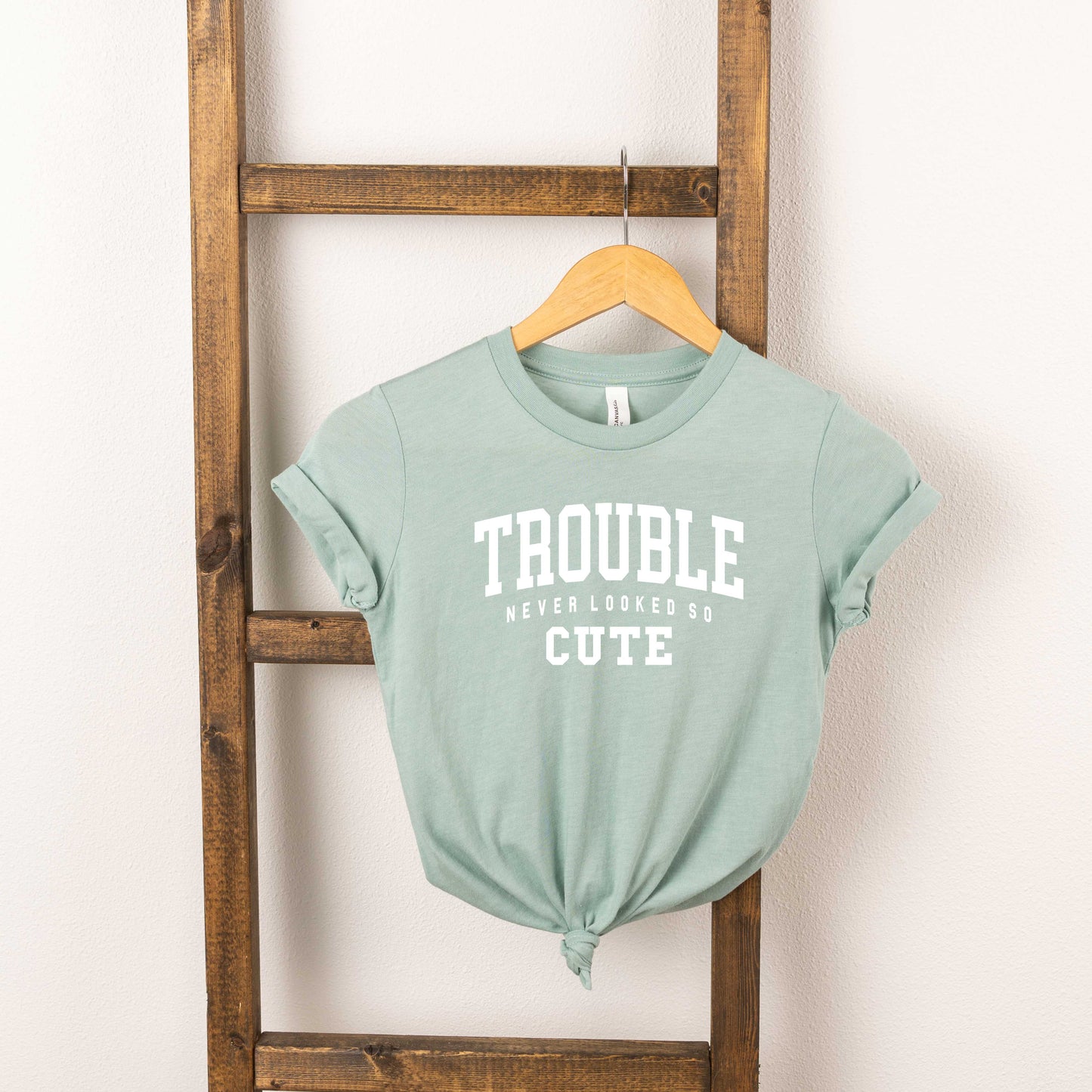 Trouble So Cute | Youth Short Sleeve Crew Neck