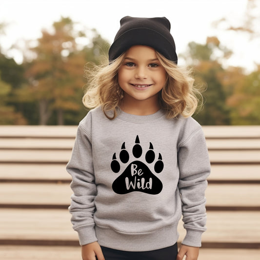 Be Wild Bear Paw | Toddler Graphic Sweatshirt