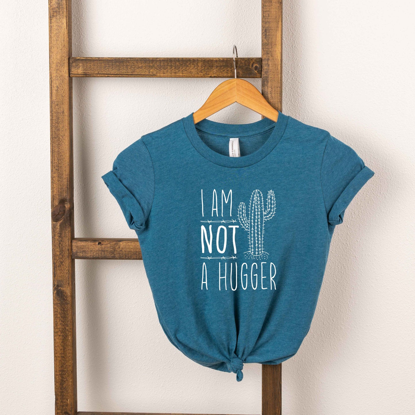 I'm Not A Hugger | Toddler Short Sleeve Crew Neck