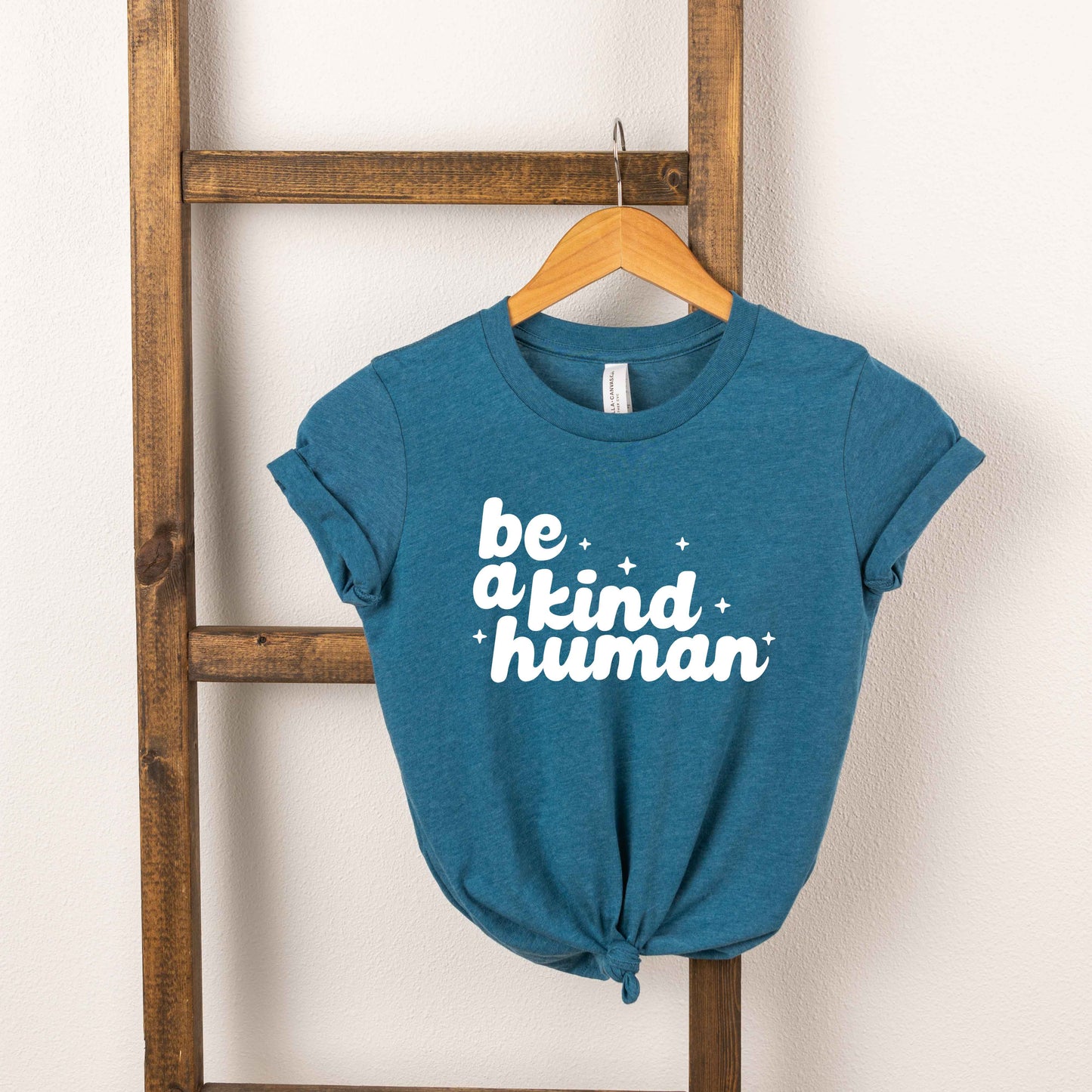 Be A Kind Human Stars | Toddler Short Sleeve Crew Neck