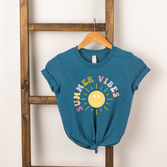 Summer Vibes Sun | Toddler Short Sleeve Crew Neck