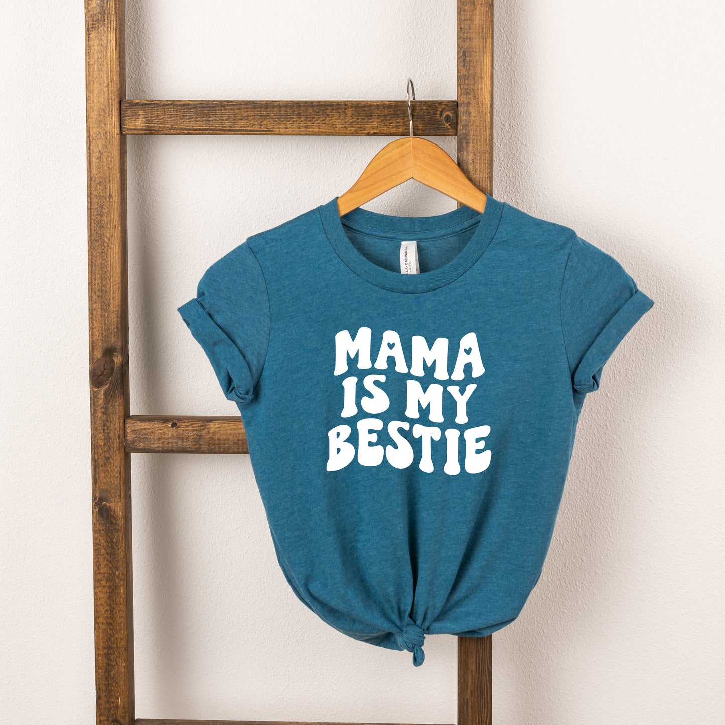 Mama Is My Bestie | Toddler Short Sleeve Crew Neck