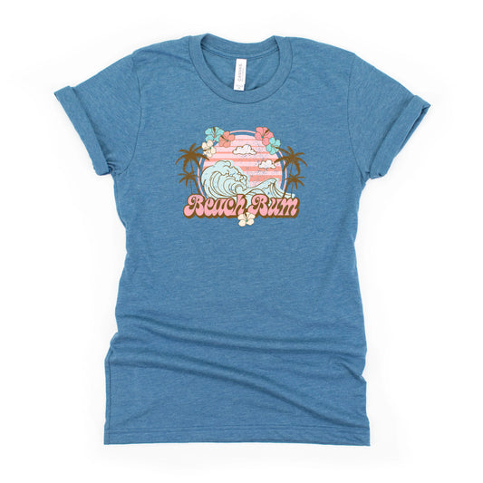 Beach Bum Waves | Youth Short Sleeve Crew Neck