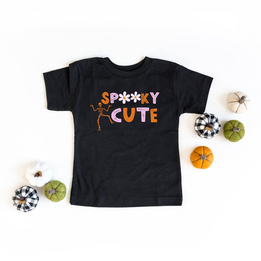 Spooky Cute Skeleton | Toddler Short Sleeve Crew Neck