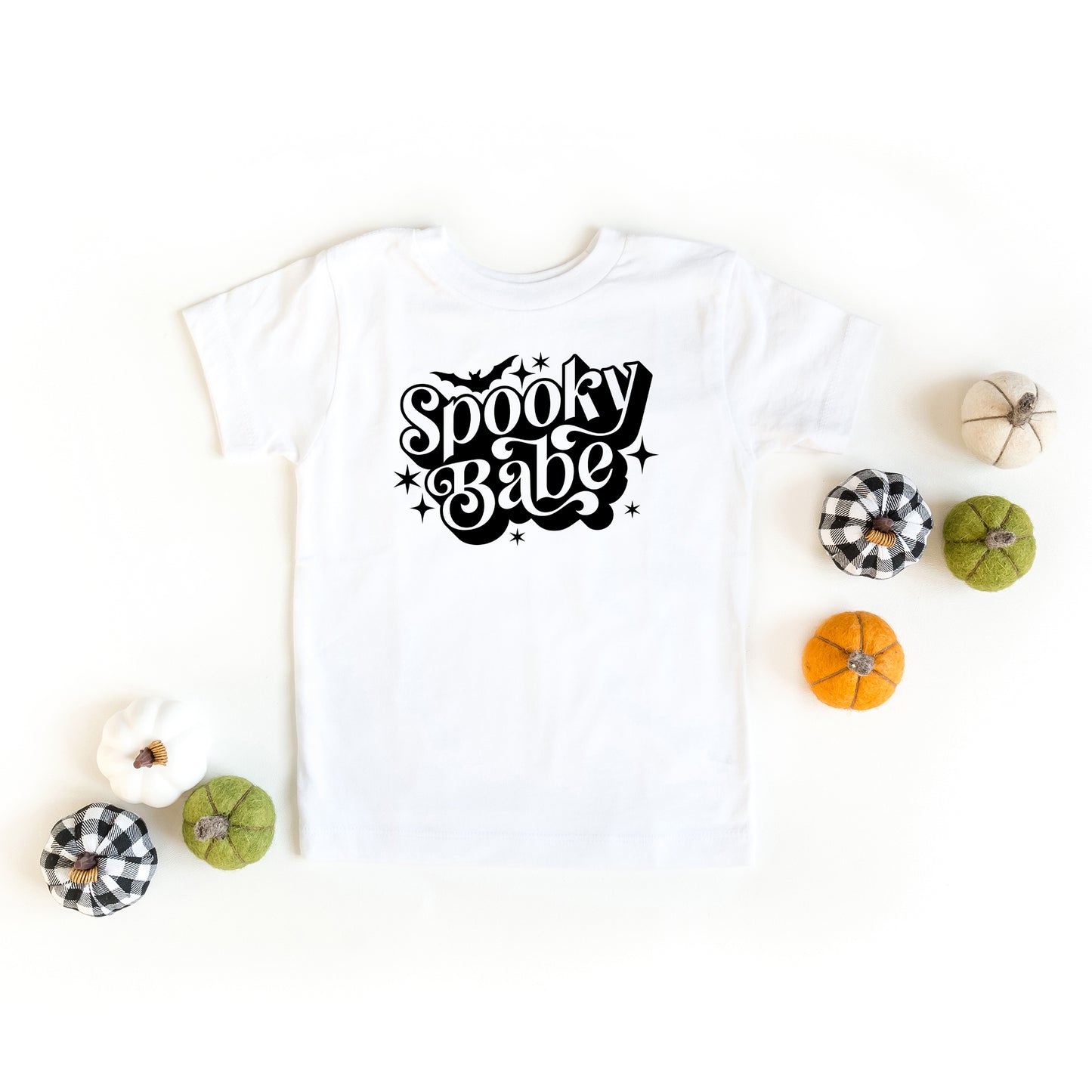 Spooky Babe Bats | Toddler Short Sleeve Crew Neck