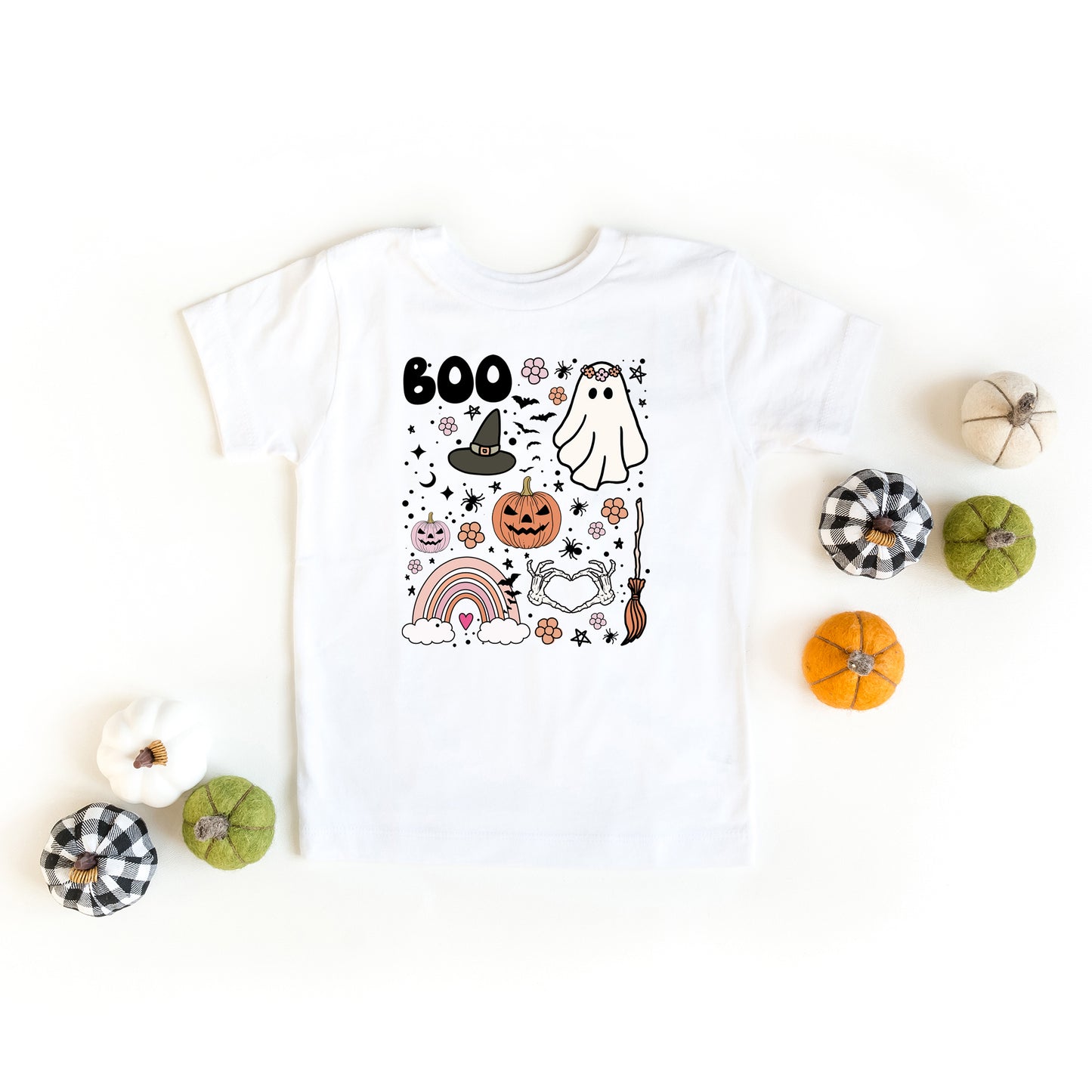 Boo Collage | Toddler Short Sleeve Crew Neck
