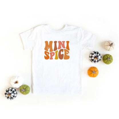Mini Spice Wavy Colorful | Toddler Short Sleeve Crew Neck