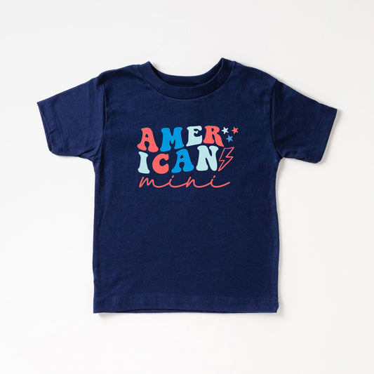 American Mini Lightning Bolt | Toddler Short Sleeve Crew Neck