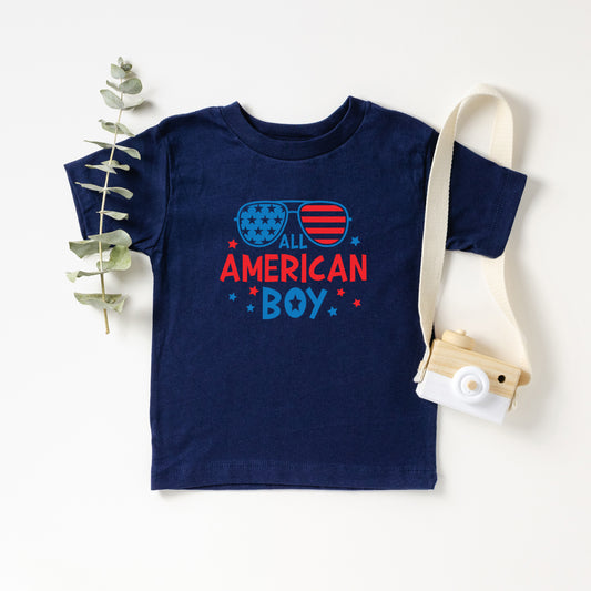 All American Boy Sunglasses | Toddler Short Sleeve Crew Neck