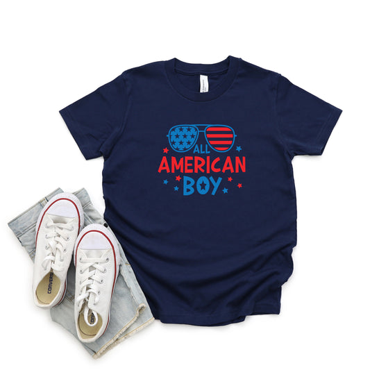 All American Boy Sunglasses | Youth Short Sleeve Crew Neck