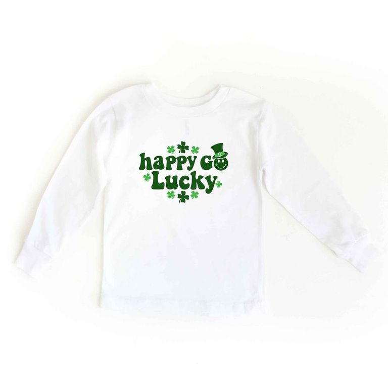 Happy Go Lucky Clovers | Youth Long Sleeve Tee