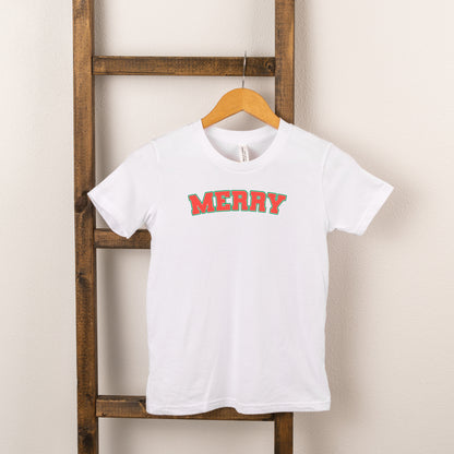 Merry Varsity | Toddler Short Sleeve Crew Neck