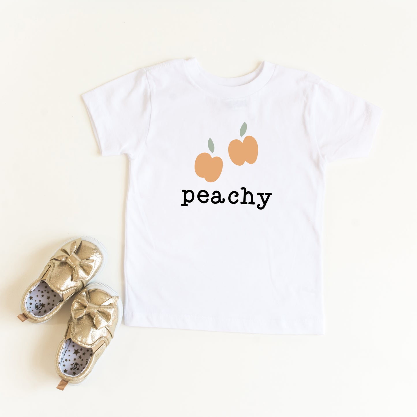 Peachy Fruit | Toddler Short Sleeve Crew Neck