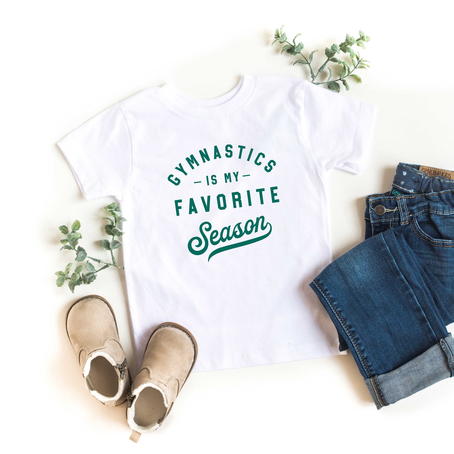 Gymnastics Is My Favorite Season | Toddler Short Sleeve Crew Neck