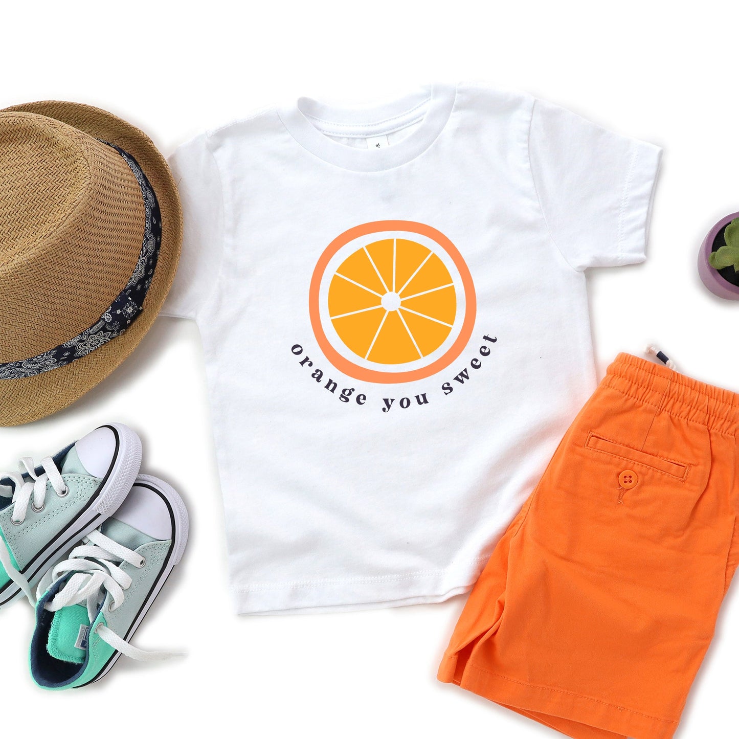 Orange You Sweet | Youth Graphic Short Sleeve Tee