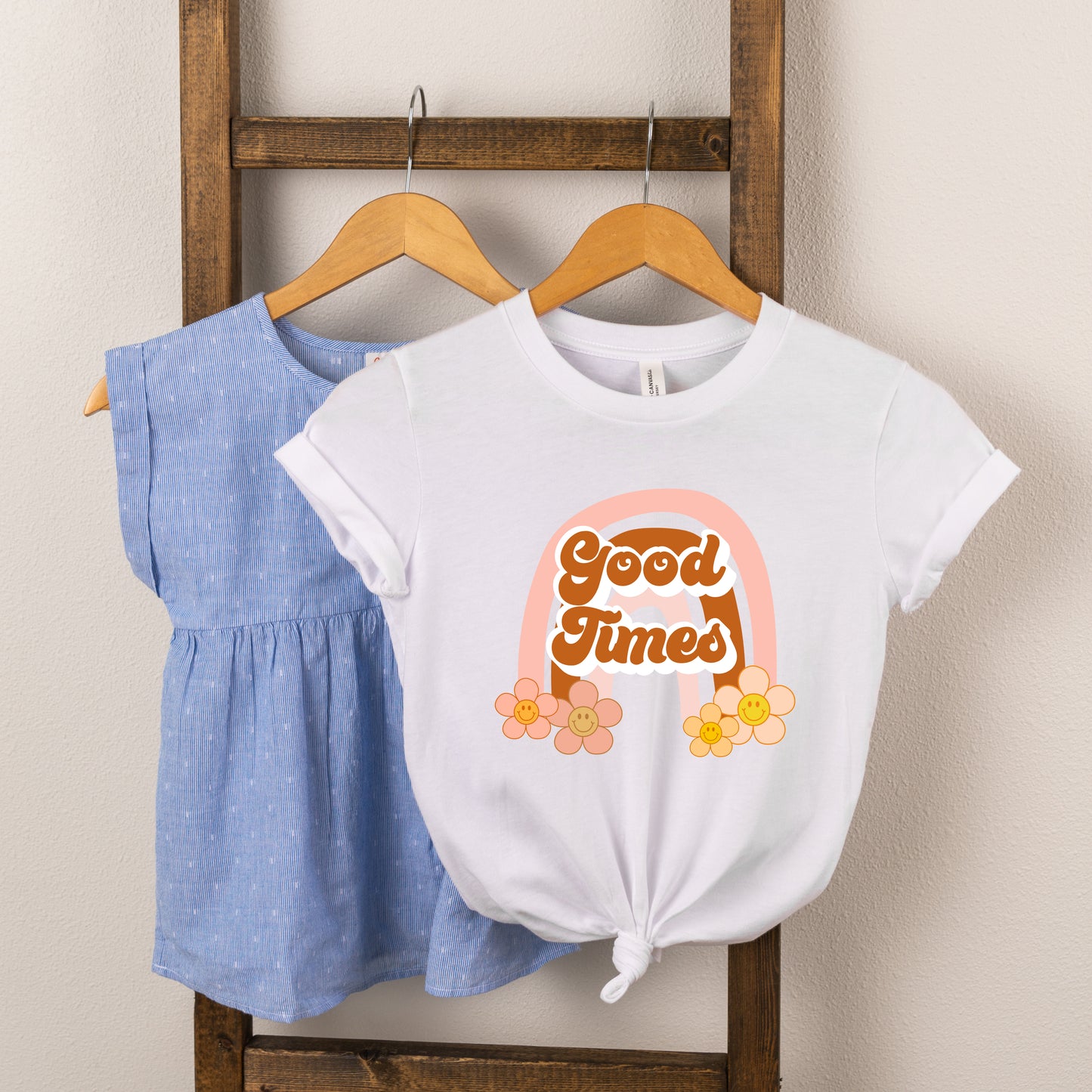 Good Times Rainbow | Toddler Short Sleeve Crew Neck