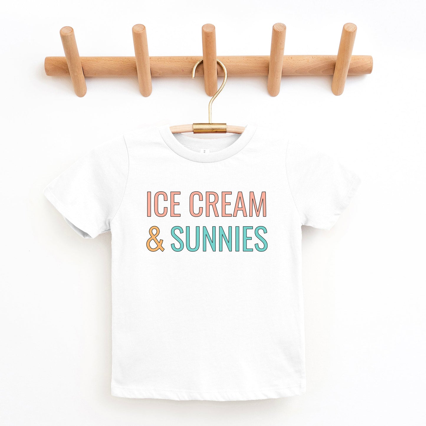 Ice Cream And Sunnies | Toddler Graphic Short Sleeve Tee