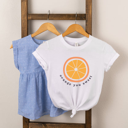 Orange You Sweet | Toddler Short Sleeve Crew Neck
