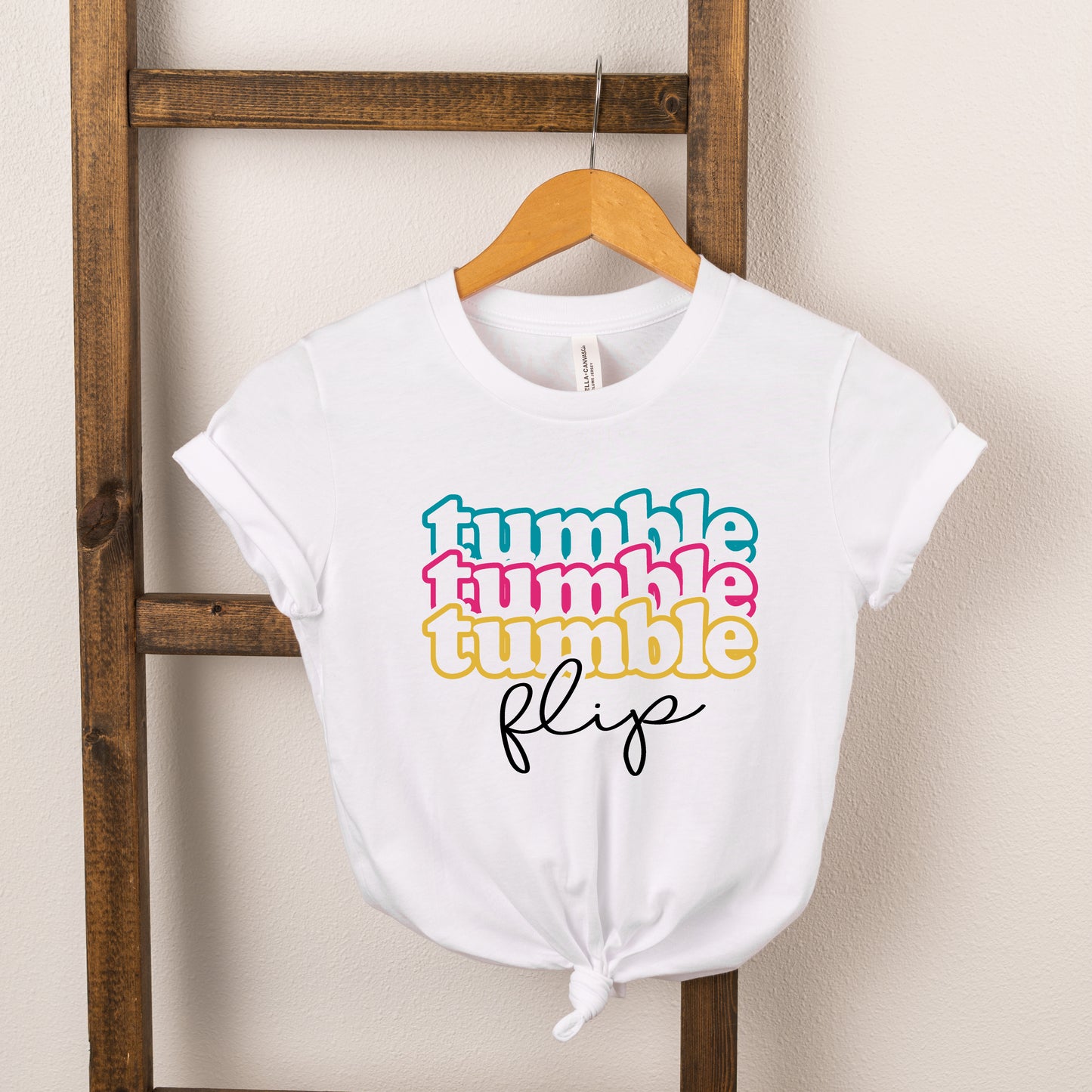 Tumble Flip Stacked | Toddler Short Sleeve Crew Neck