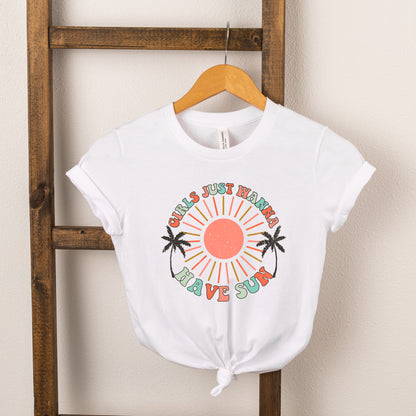 Boho Girls Have Sun | Toddler Short Sleeve Crew Neck