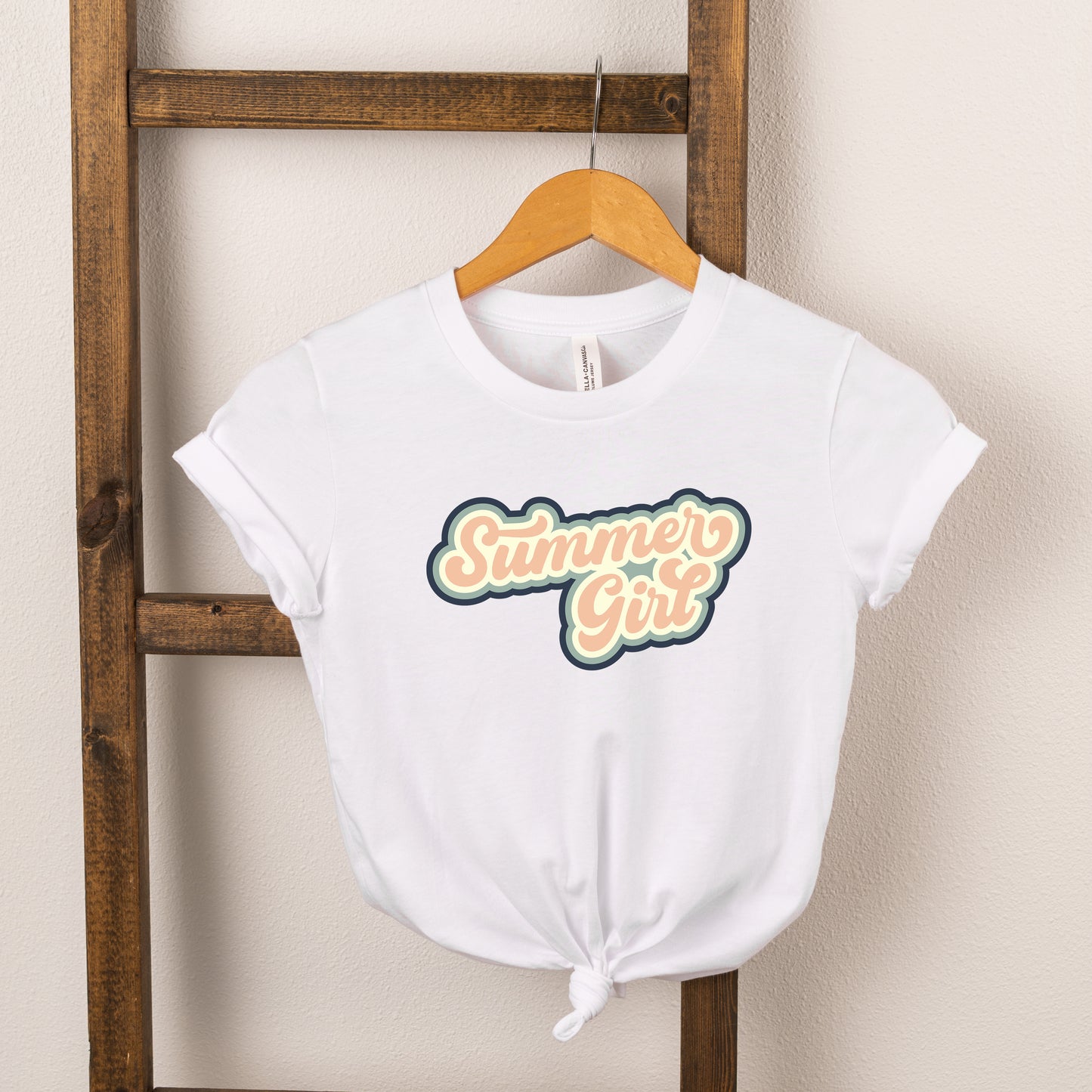 Summer Girl Retro | Toddler Short Sleeve Crew Neck