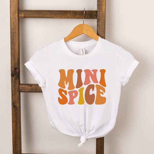 Mini Spice Wavy Colorful | Youth Short Sleeve Crew Neck